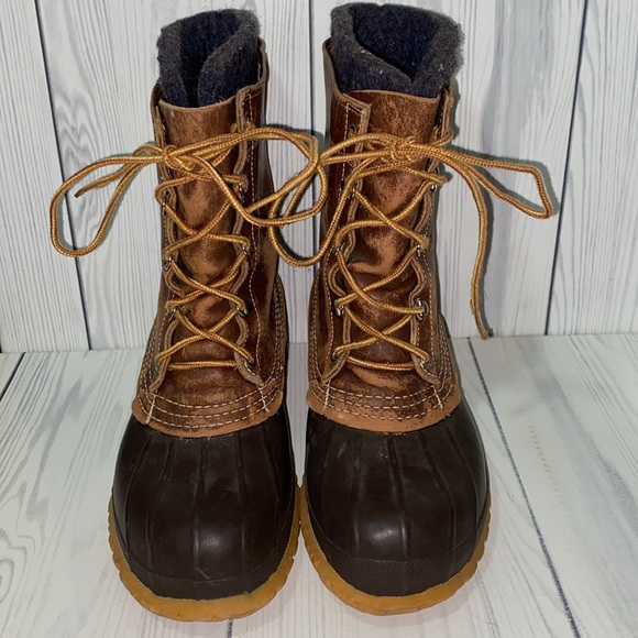 Vintage LL Bean Wool Lined Bean Boots - Picture 4 of 8